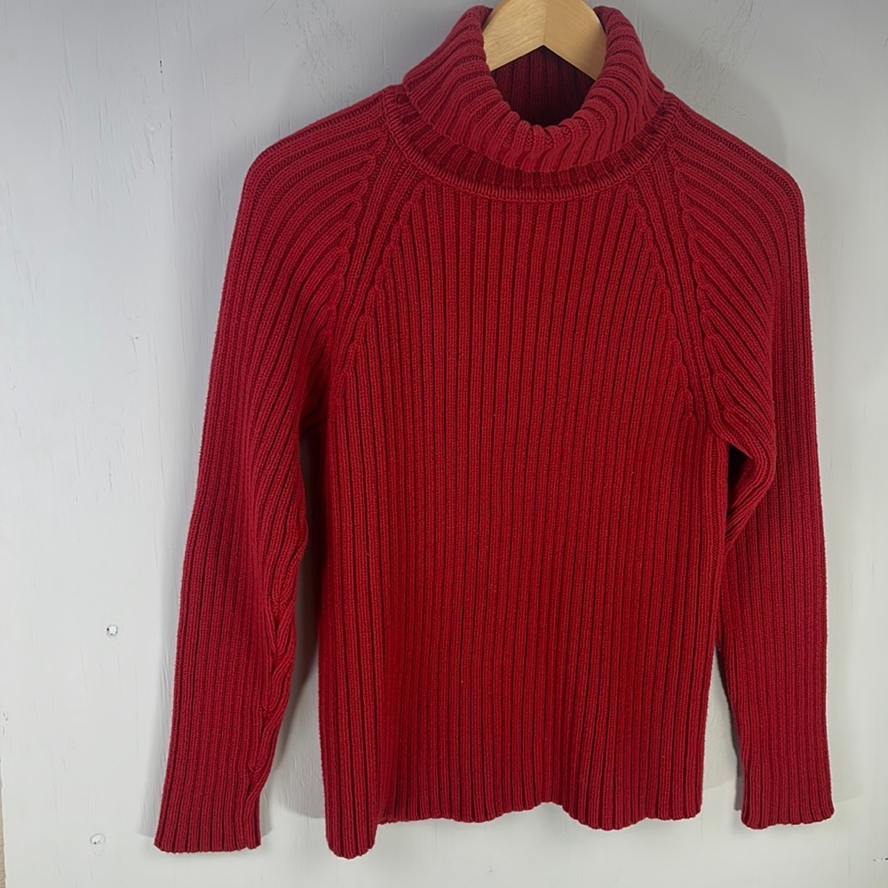 Vintage Eddie Bauer ribbed turtleneck sweater size M